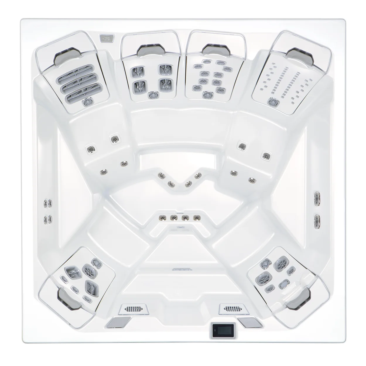 Bullfrog M7 — disposition des places