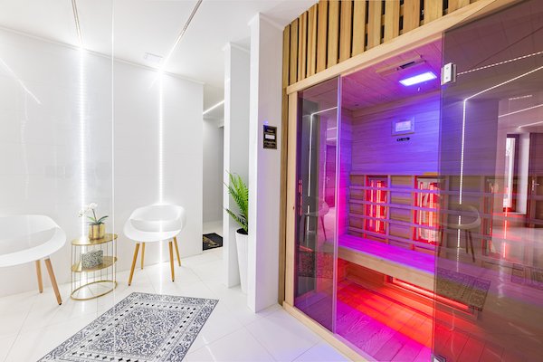 sauna infrarouges wellis magnifique